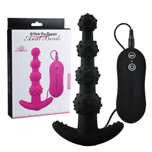 Aphrodisia 10 Modes Plaisir Maximal Perles Anales en Silicone Jouet Anal Vibrant Étanche Débutant Jeu Anal Rose Violet Noir - Product Image 6