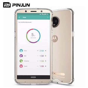 Carcasa trasera transparente para PC, funda protectora de parachoques de TPU transparente ligera para moto G G24 G04 Power Z3 <span class=keywords><strong>play</strong></span>, funda transparente - Product Image 4