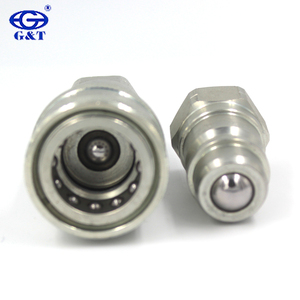 GT-C1 1/2 "BSP NPT ISO7241 robinet à boisseau sphérique en acier au carbone à la fois dans la douille et la prise pionnier Style <span class=keywords><strong>tracteur</strong></span> <span class=keywords><strong>hydraulique</strong></span> <span class=keywords><strong>raccord</strong></span> rapide - Product Image 4