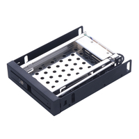 Unestech ST2510 Porte en aluminium Sata Hot Swap 2.5 pouces Ordinateur Fente de disquette Hdd Mobile Rack