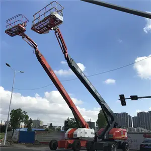 Mobiler Mannlift-Hubwagen mit Korb