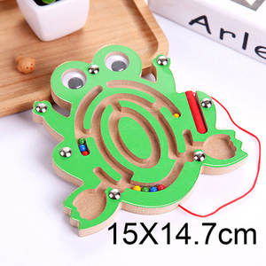 <span class=keywords><strong>Cube</strong></span> Puzzle Labyrinthe Jeu de Jouets En Bois Jeux De Magie Aimant Enfants Adultes Équilibre Magnétique Labyrinthe Jouet - Product Image 4