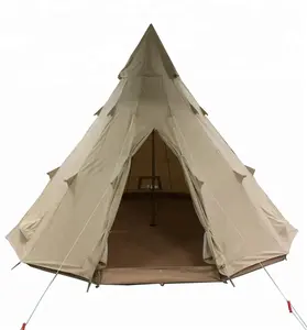 Tentes de glamping à <span class=keywords><strong>prix</strong></span> d'usine personnalisées tentes <span class=keywords><strong>tipi</strong></span> en toile de coton tente de camping en plein air <span class=keywords><strong>tipi</strong></span> chaud - Product Image 1