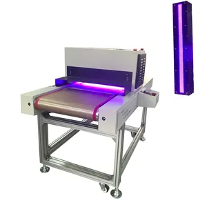 Заводская цена, шелкотрафаретная печать, светодиодная сушильная машина шириной 500 мм, быстроотверждаемая конвейерная система для ультрафиолетовой сушки