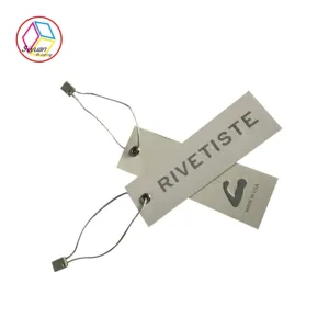 Étiquettes volantes en papier avec étiquette personnalisée pour vêtement vêtement vêtement
