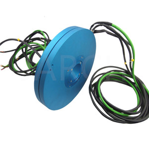 Anillos colectores eléctricos giratorios de 3 alas tipo disco para puertas giratorias, anillos colectores conductores tipo pancake - Product Image 1