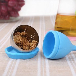 Filtro per tè in Silicone creativo a forma di foglie <span class=keywords><strong>infusore</strong></span> per tè in Silicone <span class=keywords><strong>con</strong></span> filtro per bustine di tè per uso alimentare - Product Image 5