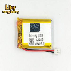 Plugue 2.5-2 P 3.7 V 803050 1500 mah li-ion recarregável bateria lipo bateria de polímero de lítio de alta qualidade - Product Image 2