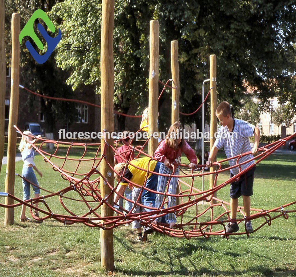 Outdoor Rope Climbing Playground Swing Bridge for Children