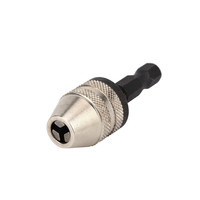 Mini tournevis à trois mâchoires sans clé, mandrin de perceuse adaptateur de pilote d'impact avec tige hexagonale de 1/4 ''outils électriques ACC rapide
