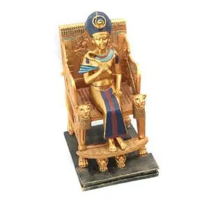 Unique 40 Resin Golden Pharaoh Patung Figurine