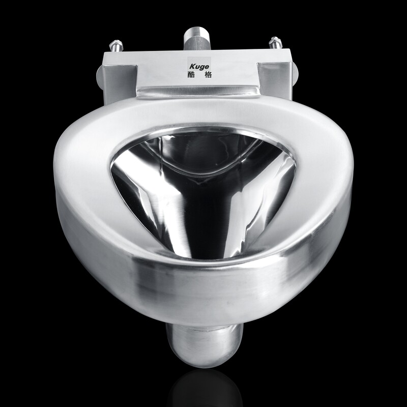 Europe hot sale wall hung toilet 304 stainless steel prison toilet bowl price