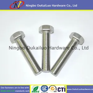 DIN 933 Thép Không Gỉ A2-70 Hex Bolt M3 X 8Mm Trong Kho