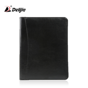 <span class=keywords><strong>Agenda</strong></span> Personalizada con Cierre de Cremallera, Carpeta con Anillas, Carpeta A5 A6, Diario con Bloc de Notas, Portafolio de Cuero, Estuche - Product Image 2