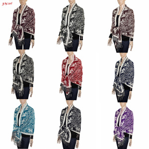 Chal Grande Bordado a Mano <span class=keywords><strong>con</strong></span> Diseño de <span class=keywords><strong>Flamenco</strong></span> de Elefante, Pashmina de Cachemira Kani - Product Image 6