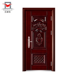 Caliente puerta principal Filipinas hoja de goma de la puerta de <span class=keywords><strong>Metal</strong></span> de diseño - Product Image 1