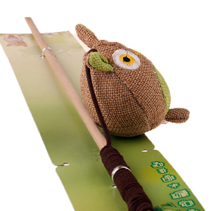 2016 ventes chaudes pet produits fiberflax <span class=keywords><strong>chat</strong></span> teaser avec rat/hibou jouets pour animaux - Product Image 4