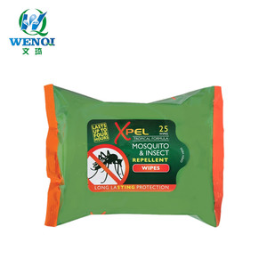 Last up to 4 hours tropical formula mosquito repellent wet wipes