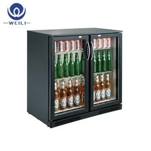 Refrigerador de cerveza con encimera de botella de leche LED, la mejor compra, para exhibición comercial