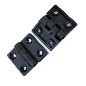 Großhandel Moderne Schwarze 3030 Serie Kunststoff-Scharniere Zubehör für Innentüren Fenster 4mm Dicke 180° Öffnungswinkel - Product Image 1