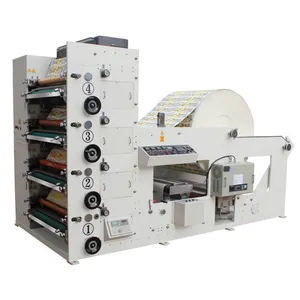 Full automatic high speed 2-color 4-color 6-color roll paper flexo printing machine