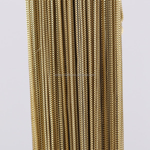 Catena in ottone grezzo di alta qualità da 0.8mm non placcata per gioielli - Product Image 6