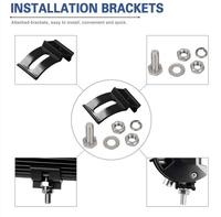 Auxtings-barre lumineuse led 18W, lampe universelle de travail, pour voiture, Jeep tout-terrain, ATV, SUV, camion