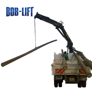 Hidráulica plegable brazo 5 ton camión de barrena grúa <span class=keywords><strong>para</strong></span> la perforación de poste eléctrico - Product Image 3