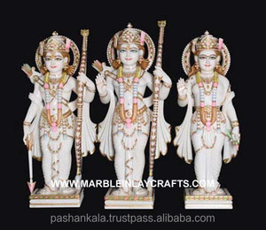 Ram-estatua de Darbar de mármol blanco - Product Image 1
