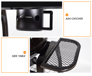 <span class=keywords><strong>KEYO</strong></span> 14/18/22 pouces Barbecue Barbecue en plein air métal acier charbon de bois BBQ bouilloire grilles - Product Image 3