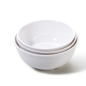 Top bán 6inch súp gốm bát cơm, trắng biểu tượng tùy chỉnh gốm Bát salad