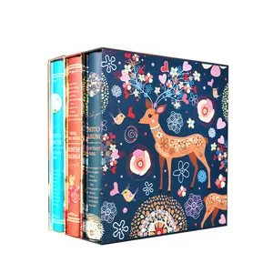 Family lover commemorative deer csxc003 photo album 620 sheets Mix 5 6 7 inch China HZCS Cloth 35.5cm 34.2cm 6.5cm