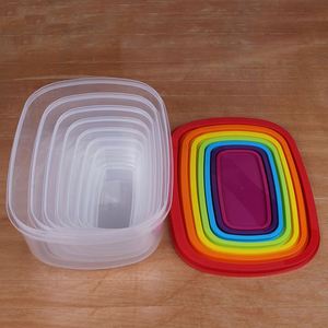 Caja de plástico para almacenamiento de cocina, 7 unidades - Product Image 2