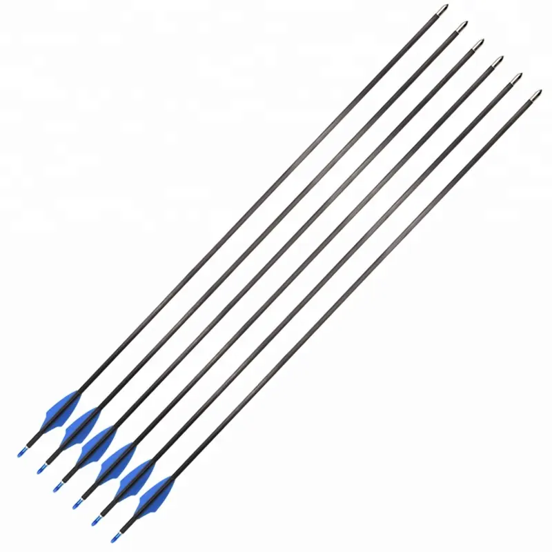 100% Carbon Arrow ID4.2mm Spine 300 Fix Bullet Point Competition Shooting Indoor Outdoor Archery Bow Arrow