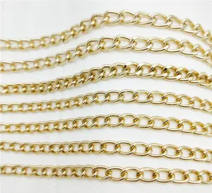 ขายส่งอลูมิเนียมตกแต่งแฟนซี Gold Link Chains