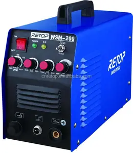 Soldador elétrico de inversor dc de fase única, WSM-180, máquina de soldagem portátil soldadora tig, preço