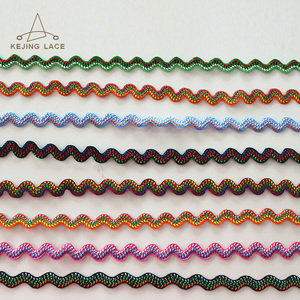 Customized Waved Bending <strong>Fringe</strong> <strong>Trims</strong> for Crafts Sewing Bows Jewelry Ric Rac <strong>Trims</strong> for Home Textiles Garment - Product Image 4