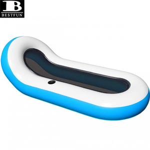 Chaise longue gonflable personnalisée en maille avec porte-gobelets doubles pour adultes, flotteur de piscine, transat de bain, <span class=keywords><strong>radeau</strong></span> aquatique - Product Image 6