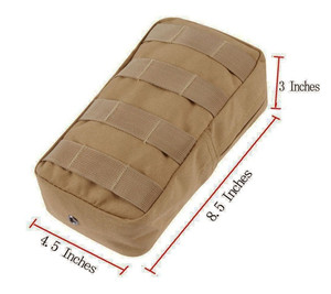 Pochette <span class=keywords><strong>Molle</strong></span> tactique multi-usages résistant à l'eau tactique EDC Utilitaire Gadget Gear Sacs de taille suspendus - Product Image 3