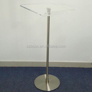 Kim loại Nhà thờ bục giảng đứng trong suốt Acrylic Bục Giảng Bục Giảng rõ ràng cho plexiglass hiển thị giá - Product Image 2