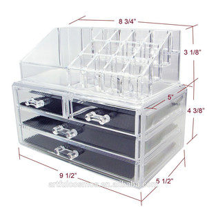 Exhibidor de Cosméticos Acrílico Transparente, Moderno, para Mostrador, para Uso Comercial o Personal - Product Image 2