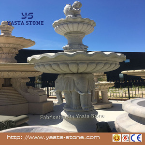 Fontaine d'eau grise de jardin chinois, pour centres commerciaux, décoration - Product Image 3