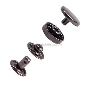 Round Metal Spring Snap Rivet Button Press Stud <strong>Popper</strong> Fastener Closure - Product Image 1