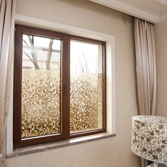 Декоративная ПВХ водонепроницаемая сетчатая статическая липкая оконная пленка