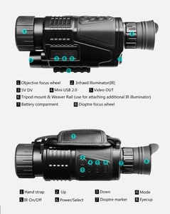 Pas cher prix 5x40 vision nocturne monoculaire chasse jumelles extérieures télescope avec caméra pour pleine nuit noire usine directe - Product Image 4