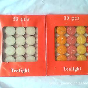 4 Ore Senza Fumo Aromaterapia Bianco/Rosso Candela <span class=keywords><strong>Tealight</strong></span> - Product Image 4