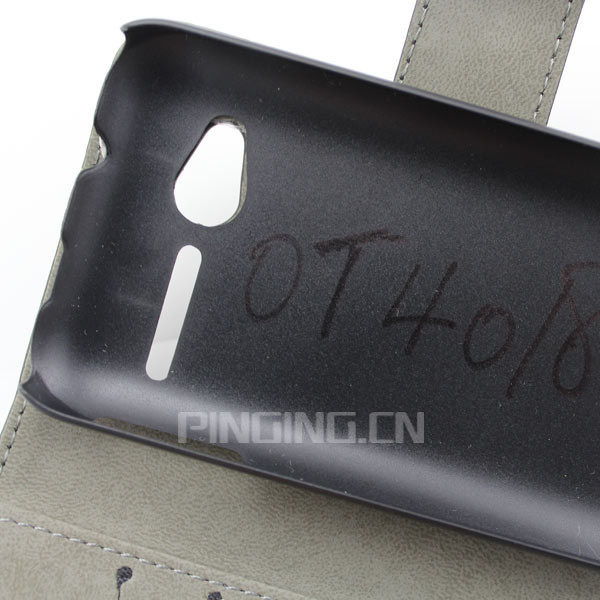 Prix de gros pour alcatel one touch ot pop. d1 4018 portefeuille étui en cuir flip
