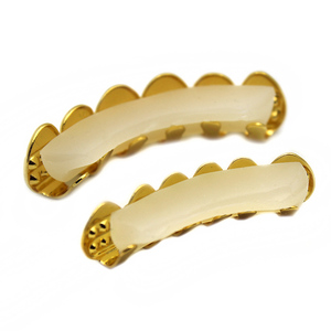 Gioiello per il corpo Hip Hop con denti di strass ghiacciati con denti in alto e in basso - Product Image 2