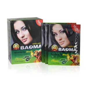 Manufacturer Supplying BAOMA Chinese Hair Dye Shampoo Fast Hair Color Dye Shampoo Magic Black Hair Shampoo For Men & Women