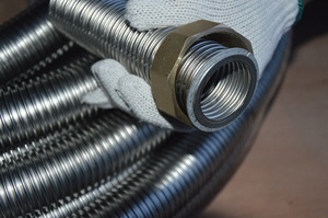 DN32 SUS316L 38 متر المموج الفولاذ المقاوم للصدأ لفائف أنبوب ملحومة/4 ذكر مبادل حراري - Product Image 3